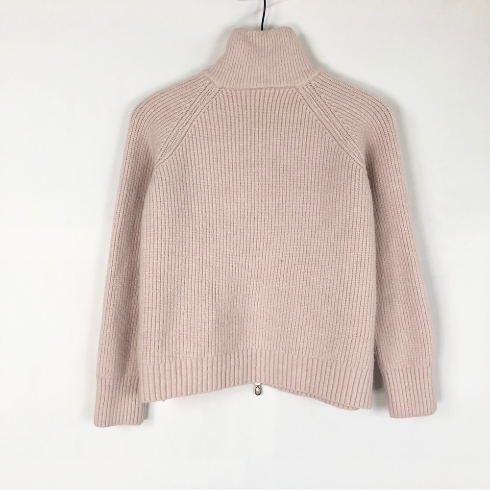Egg Trading Cashmere Knit Zip Up Jacket‎ Pink Size S/M Cozy - Picture 5 of 6